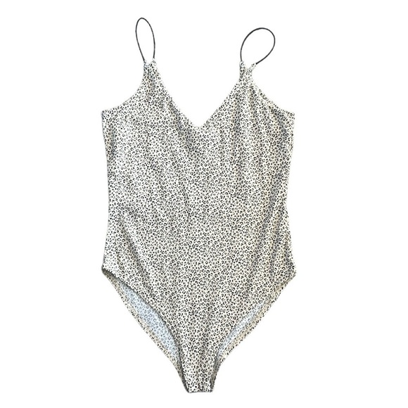 Nordstrom Gaze Size XS Leopard Printed Bodysuit - Picture 1 of 6